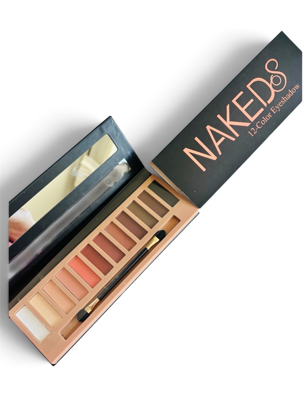 naked cosmetics 12-Color Eyeshadow Palette — Nude, Peach, Brown, Gold Tones - Picture 2 of 3